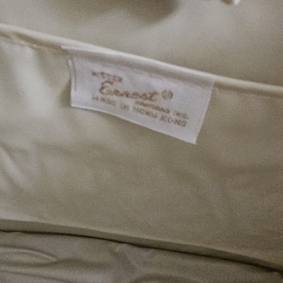 Vintage SIMON  1960’s  Large Straw Woven Handbag Bamboo Handles New Oldstock - Picture 7 of 8